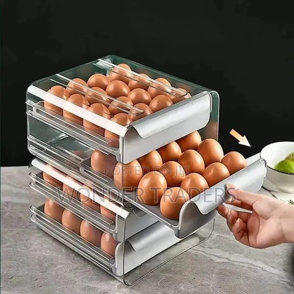 Egg Tray,32pcs Double Tray Egg Holder