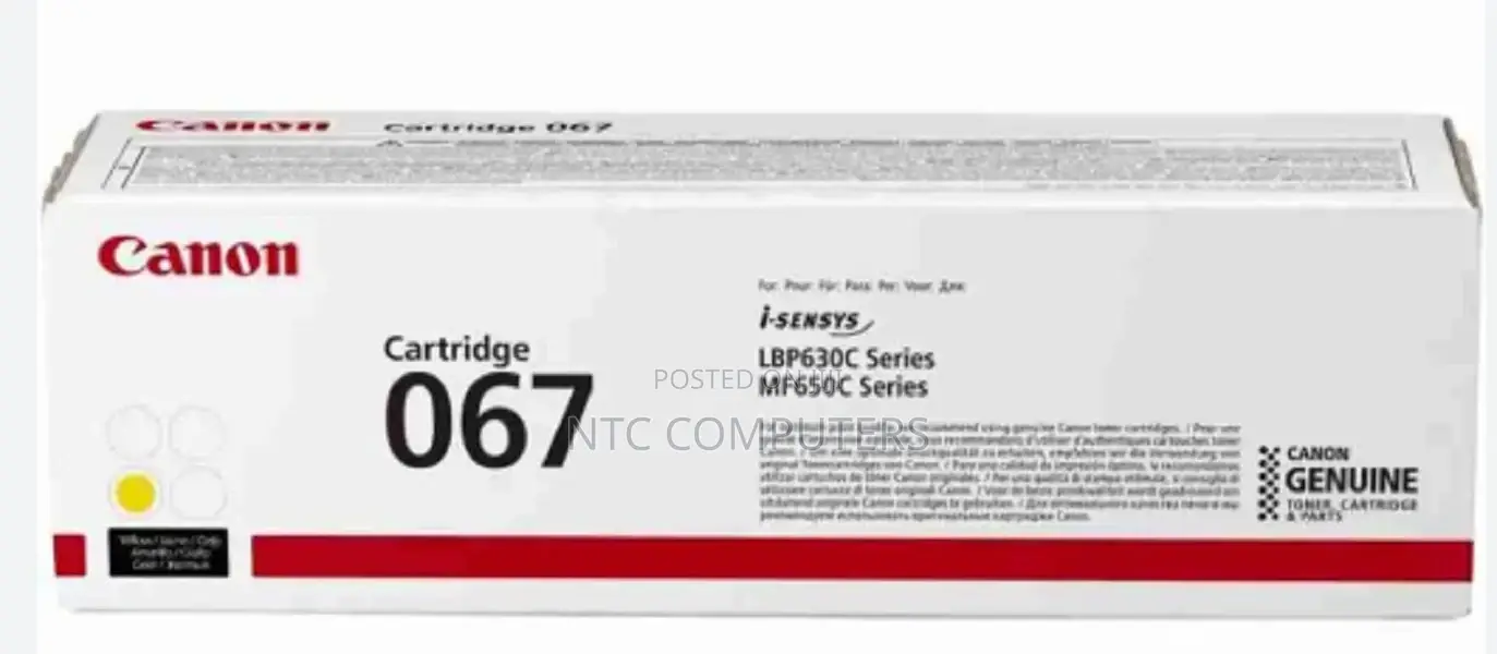 Canon 067 Yellow Toner Cartridge for Canon Color Imageclass