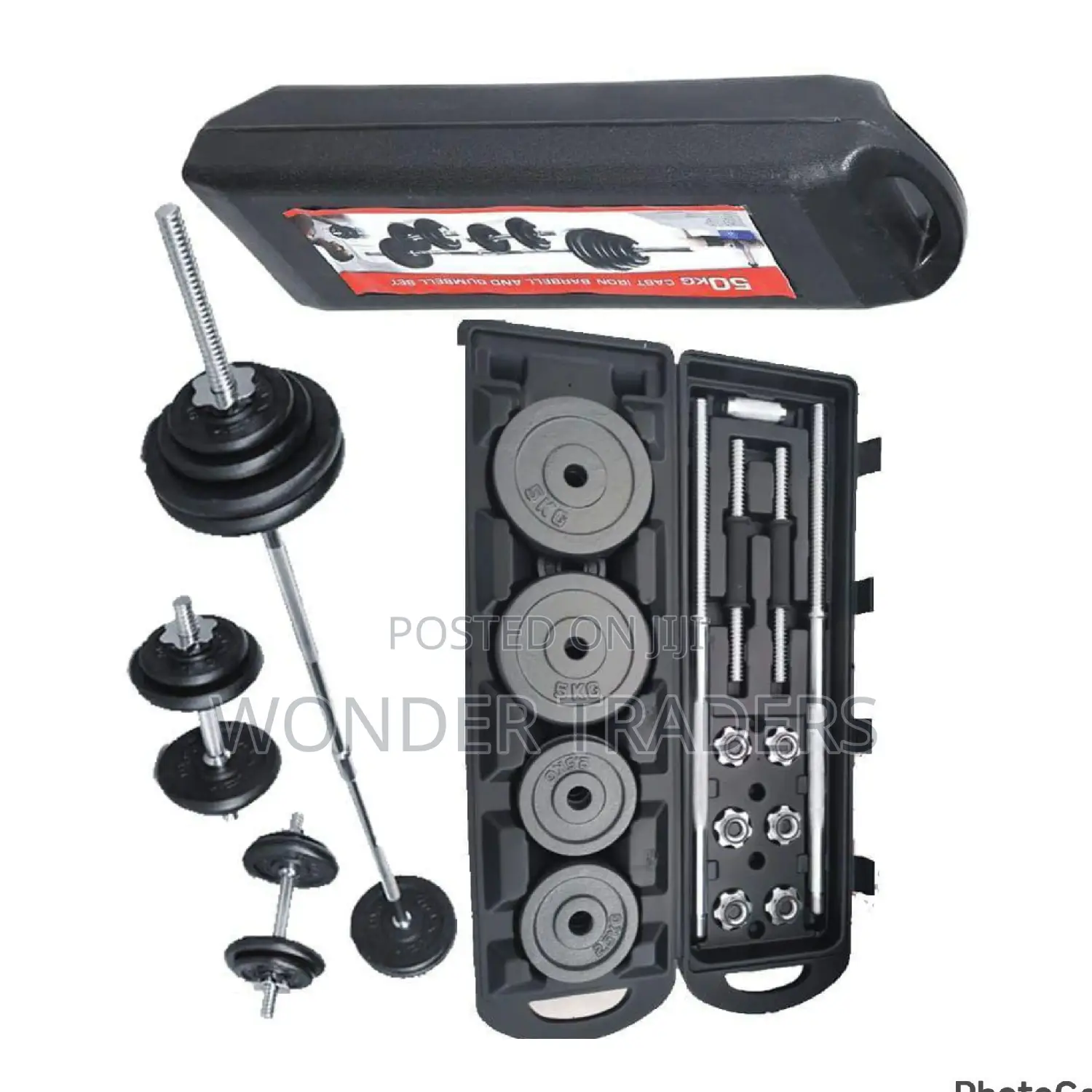 *50kg/York Barbell and Dumbbell Set* 
 50kg Chrome