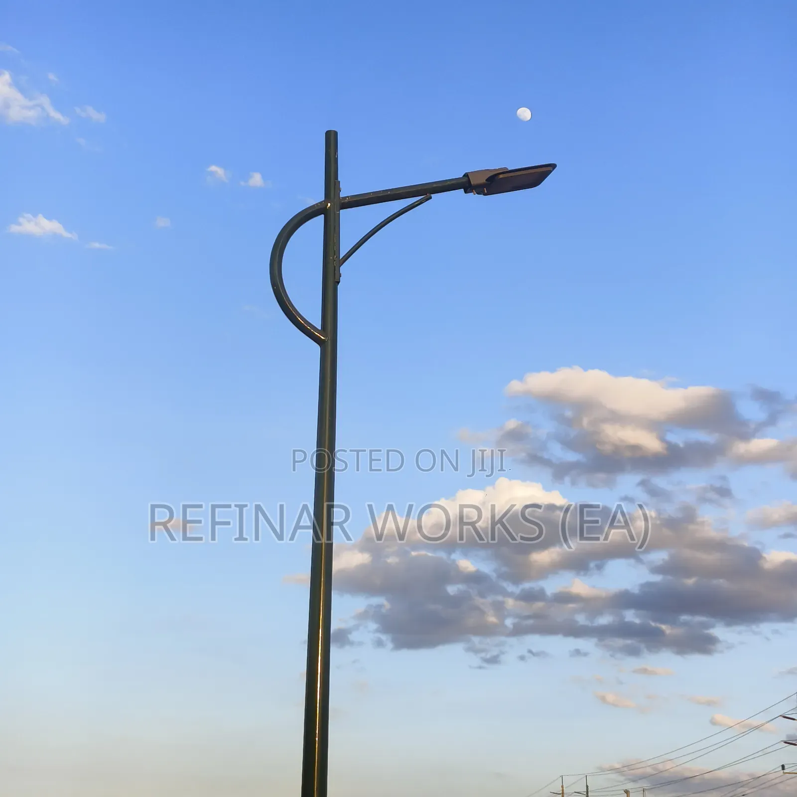 Steel Light Poles With Arm Brackets – 6m to 12m Options