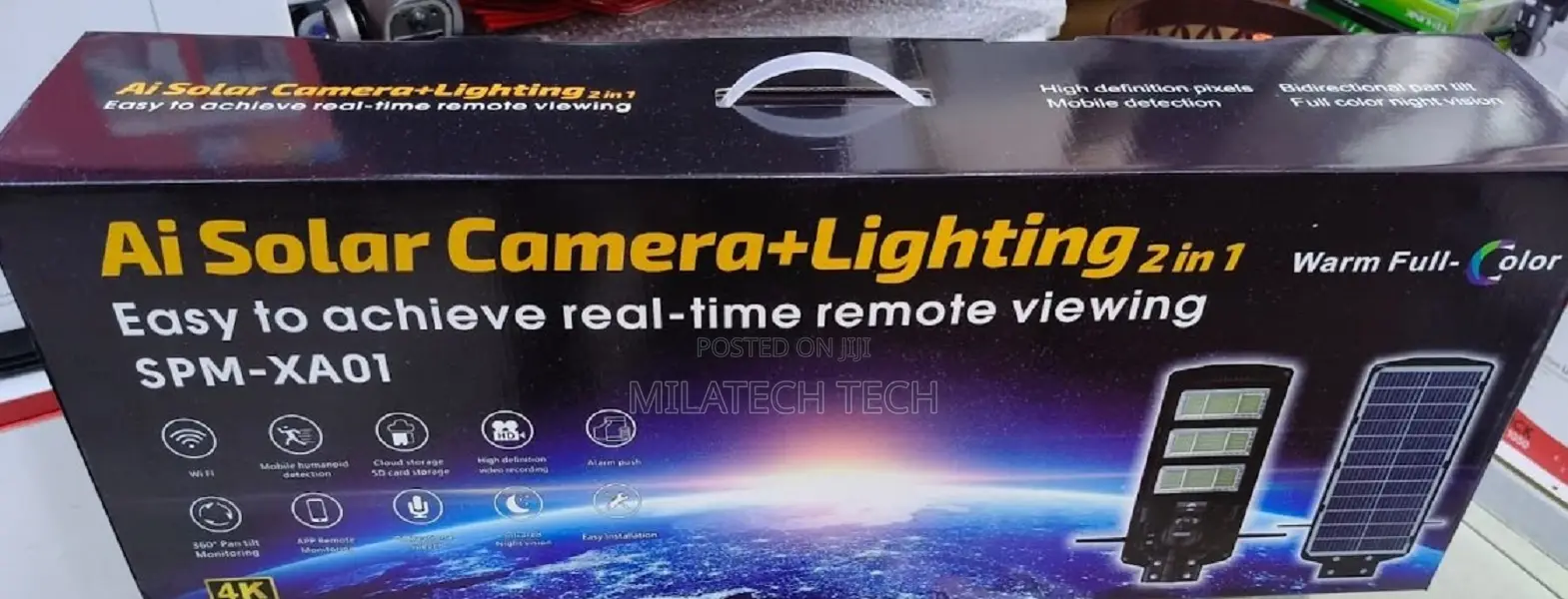 Confident Ai Solar Camera + Lighting 2 in 1 | 1080p SPM-Xa01