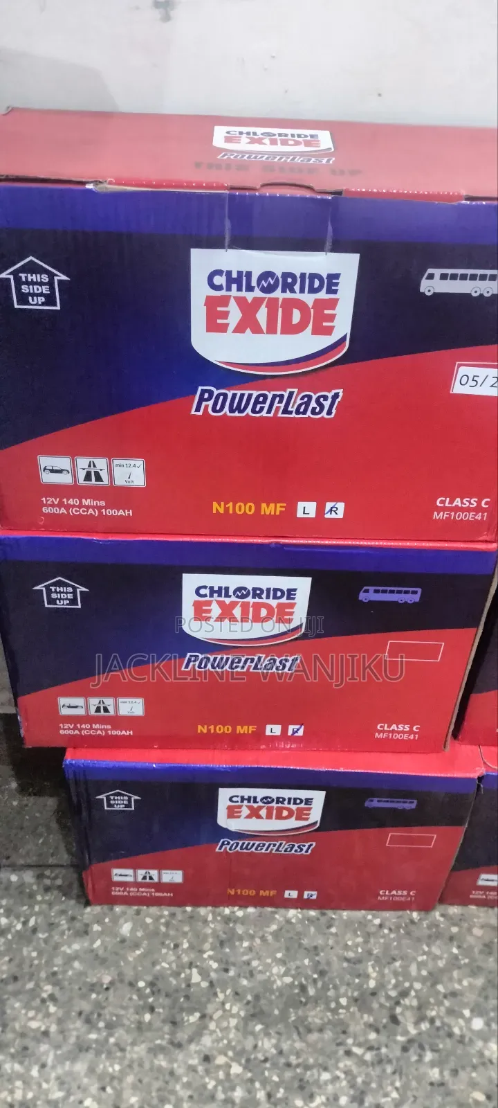 N100 Chloride Exide Battery/ Power Last N
