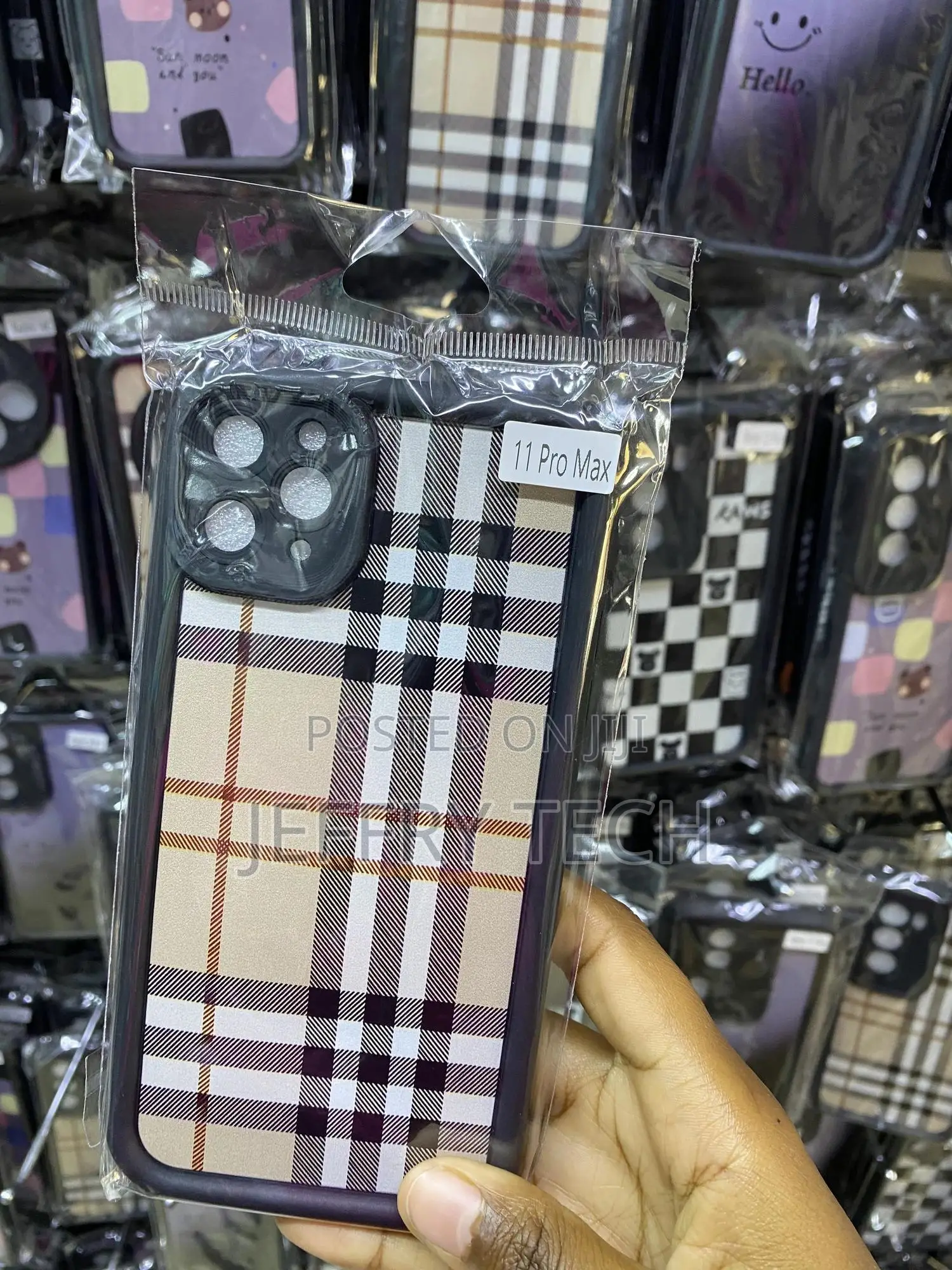 Cjoelzky Tartan Fabric Pattern Case for iPhone 11 Pro Max