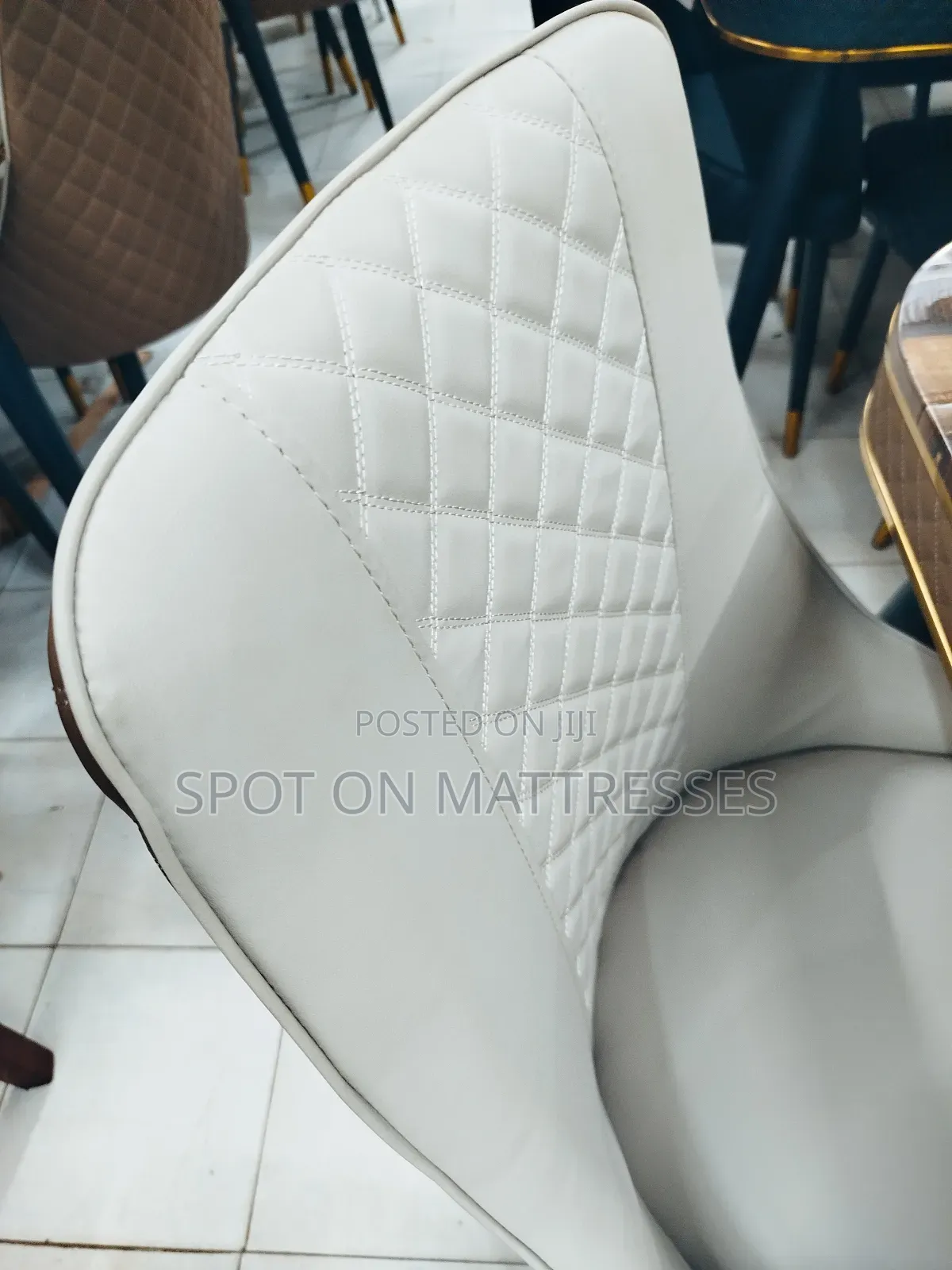 Dining Table With Marble Top + 6 Leather Seats + Delivery.