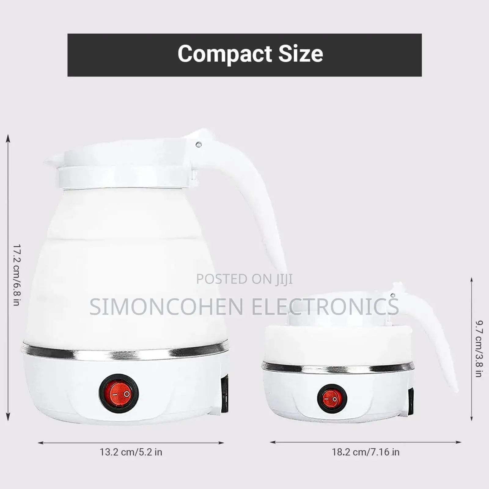 Foldable Electric Kettle With Silicone Body