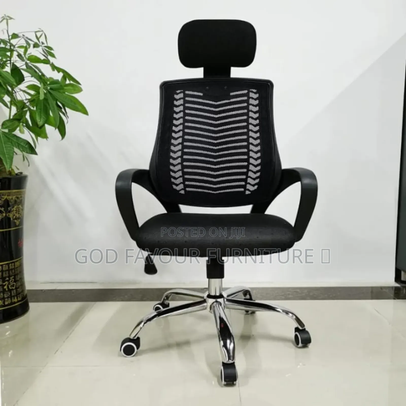 Modern Comfy Headrest Adjustable Office Chair Yr8k