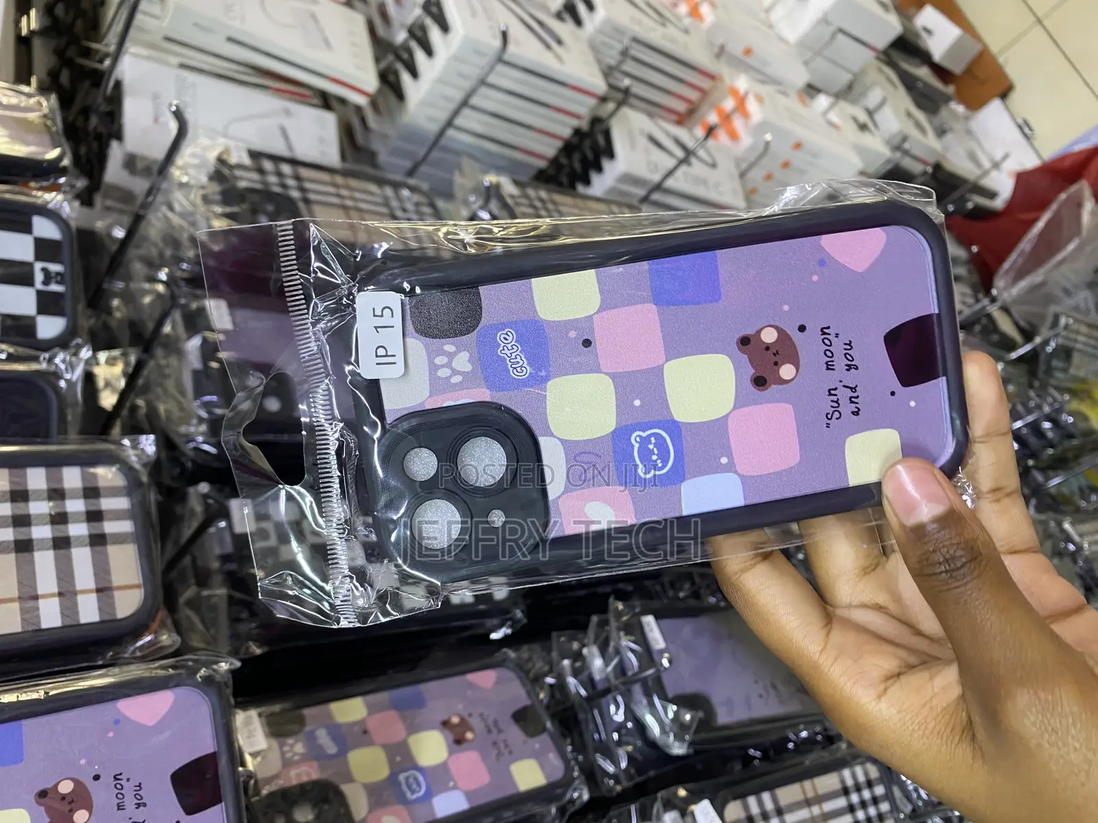 Guaydo Checkered Plaid Tartan Damier iPhone 15 Case