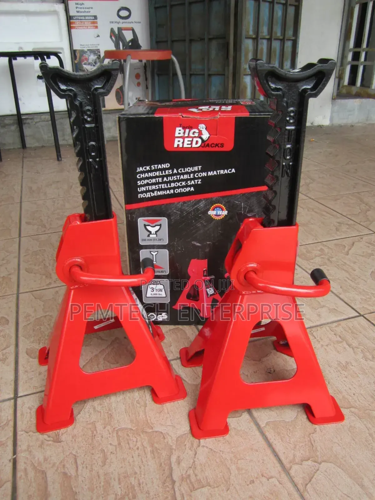 Torin Big Red 3-Ton Heavy Duty Jack Stand (Pairs)