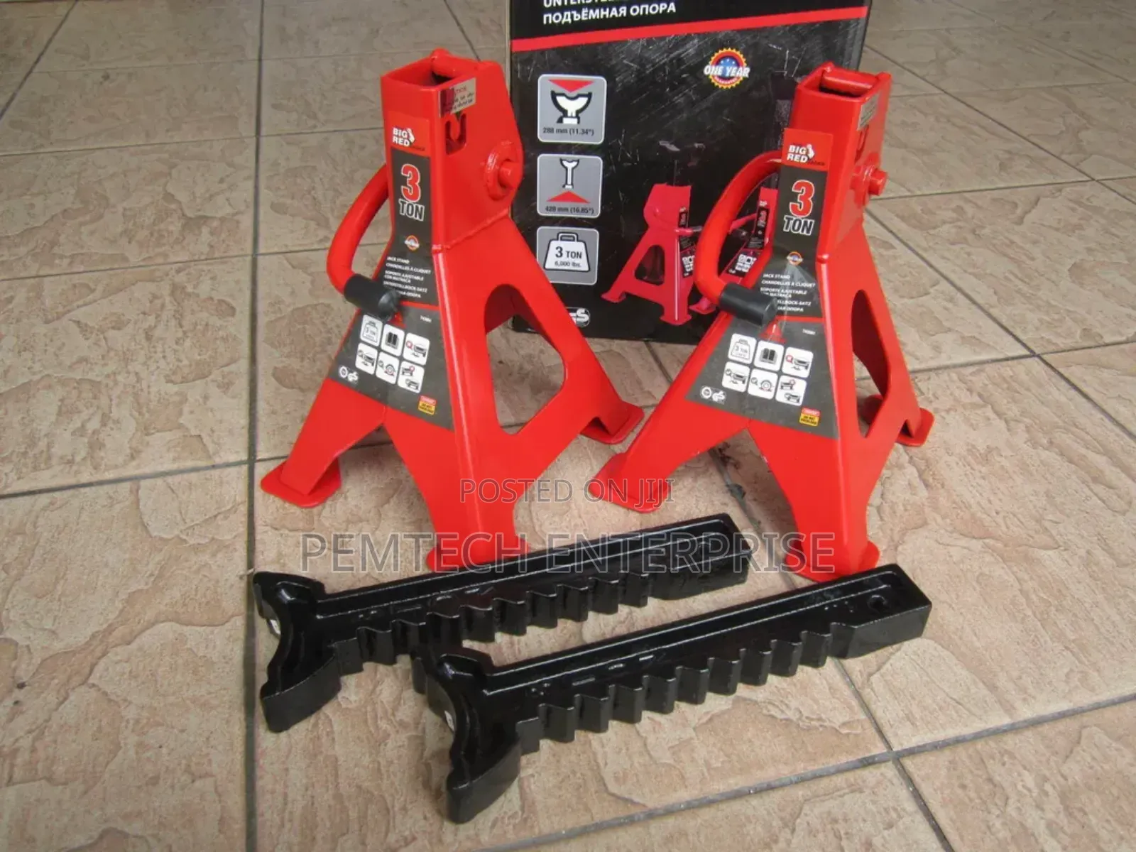 Torin Big Red 3-Ton Heavy Duty Jack Stand (Pairs)