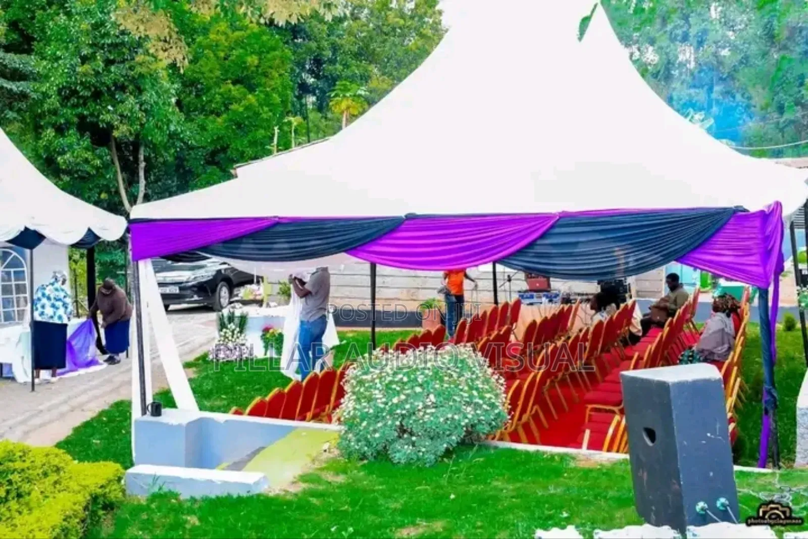 Set Up for Tables, Chairs, Seats Tents Hire