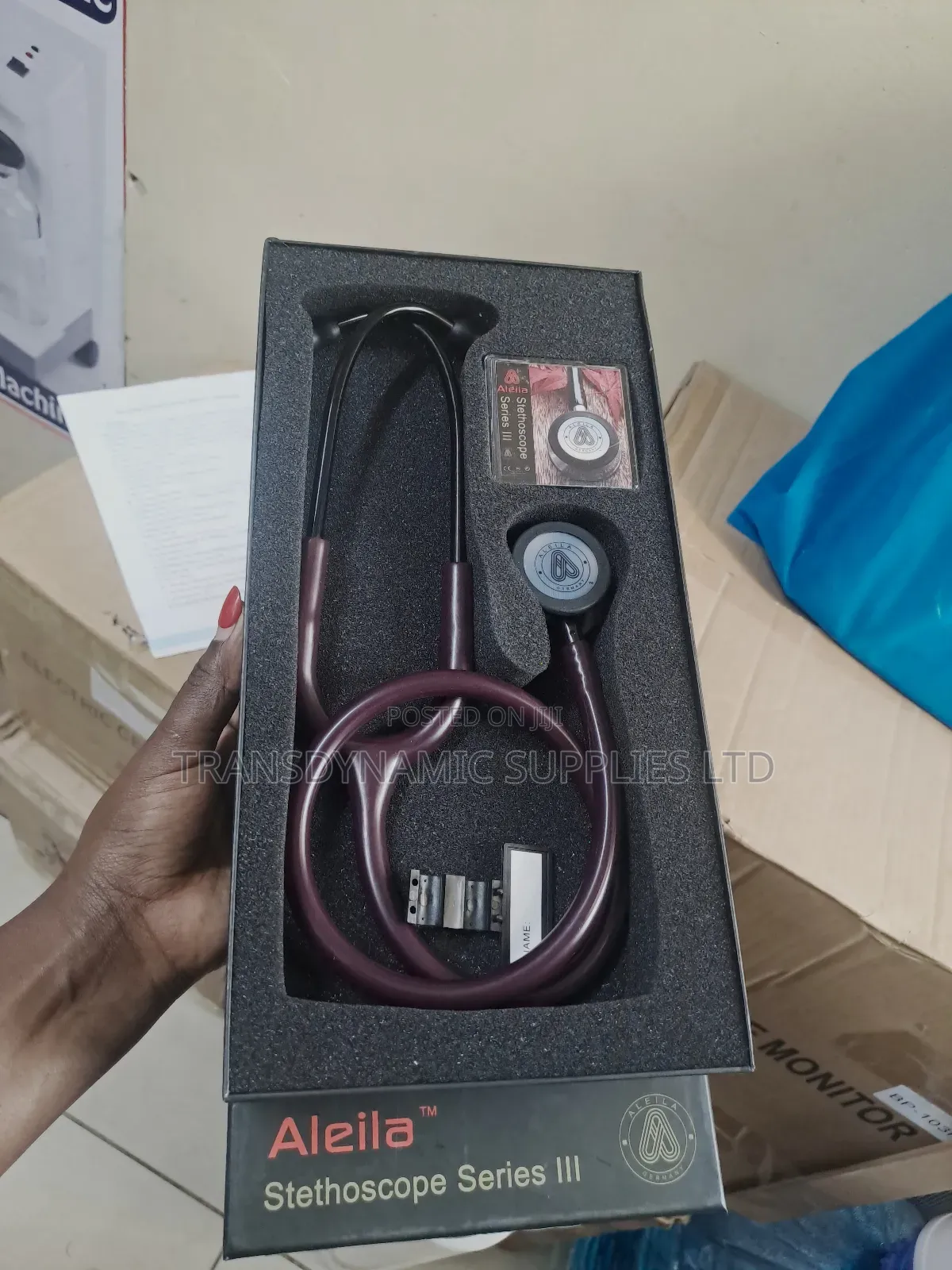 Burgundy Colour Aleila Iii Stethoscope