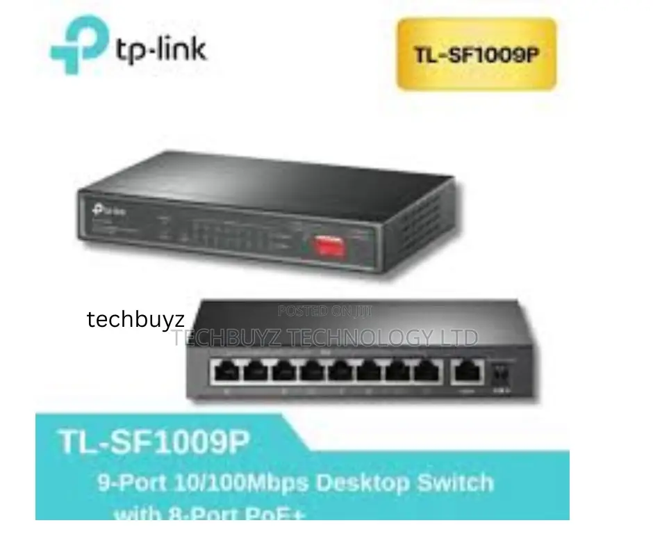 Tp-Link 9-Port 10/100mbps Desktop Switch With 8-Port Poe+ -