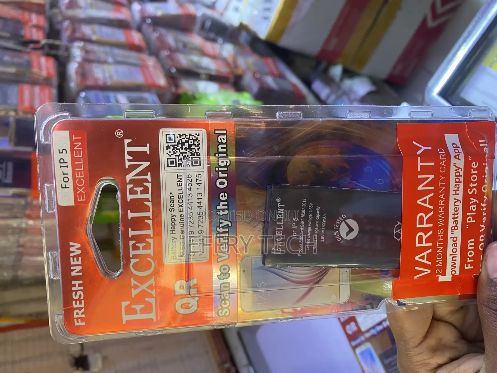 Excellent Upgraded Version Battery for iPhone 5