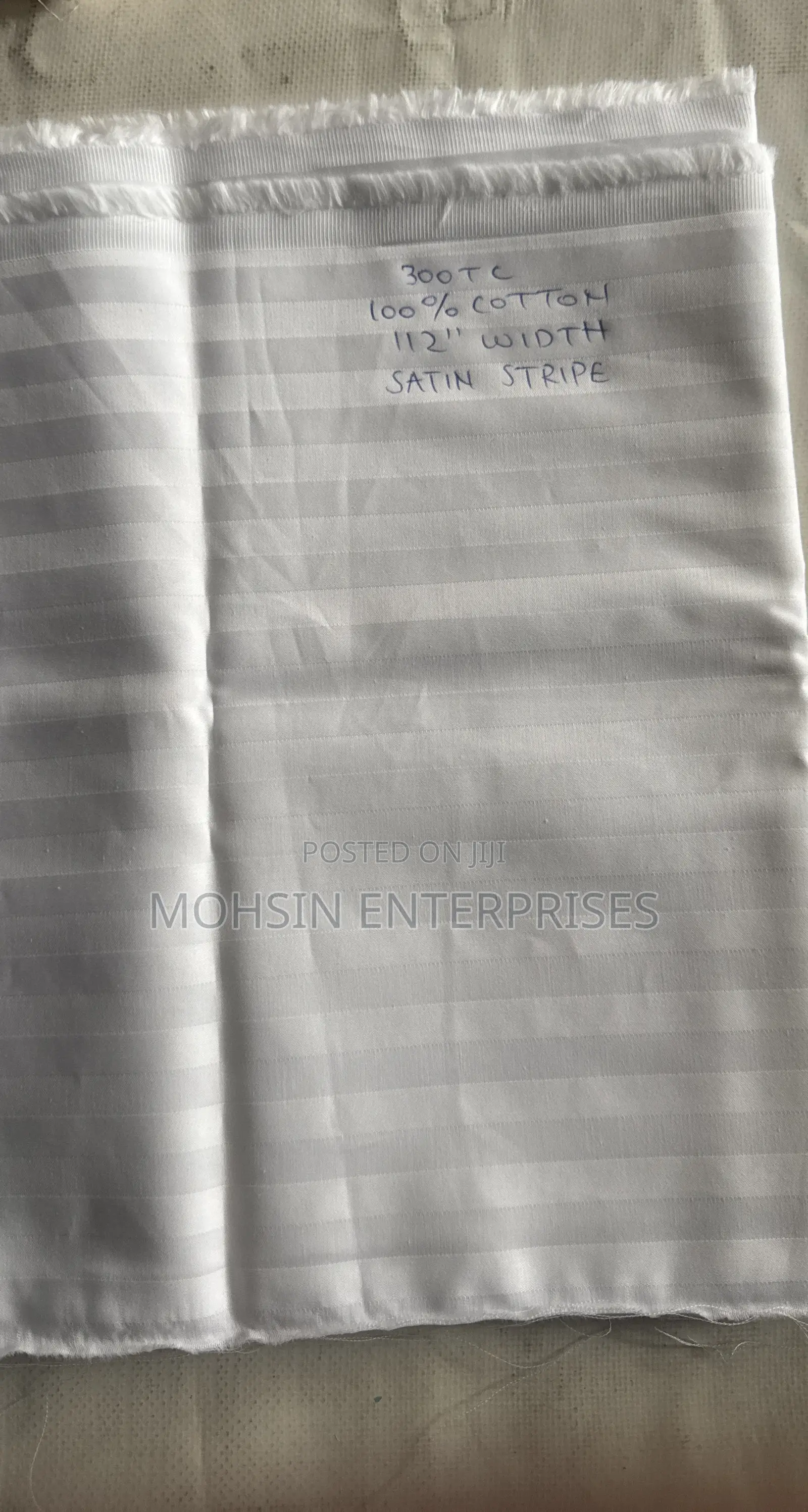 Satin Stripe 100%Cotton Guarantee Sell Per Meter 5star Hotel