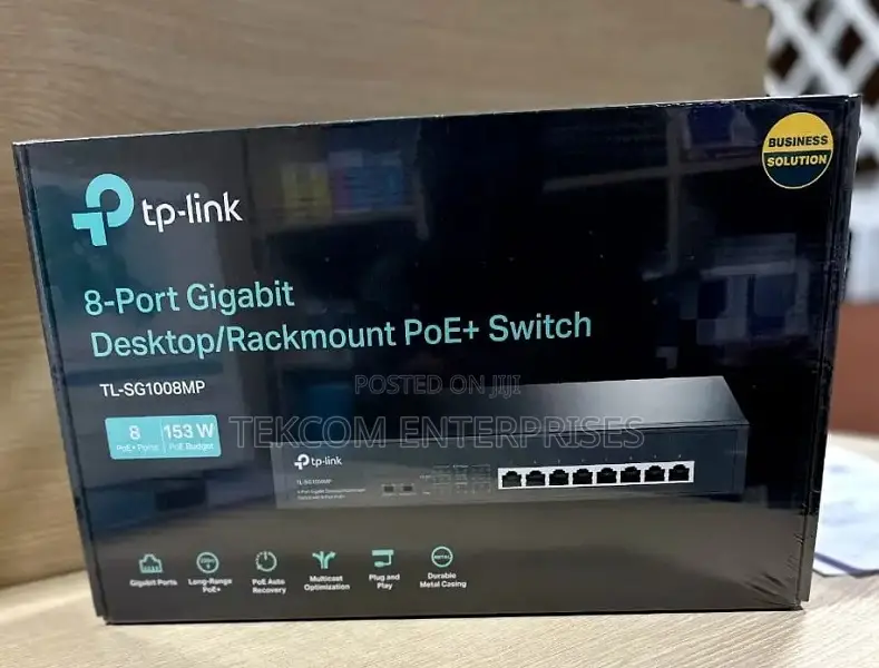 Tp Link Tl-Sg1008mp 8-Port Gigabit Desktop/Rackmount Switch