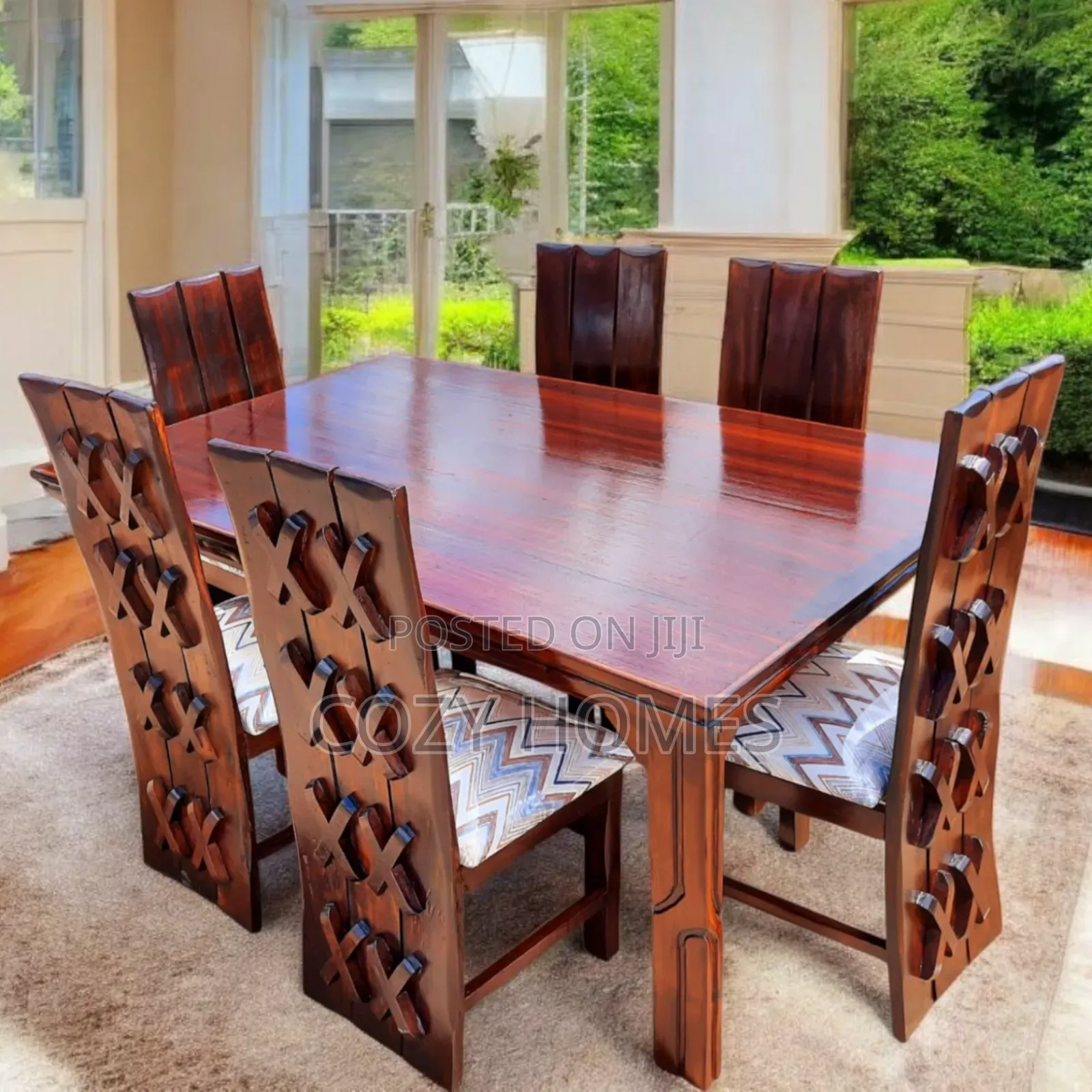 Dining Set a Plush Stable All Wooden Dining Set