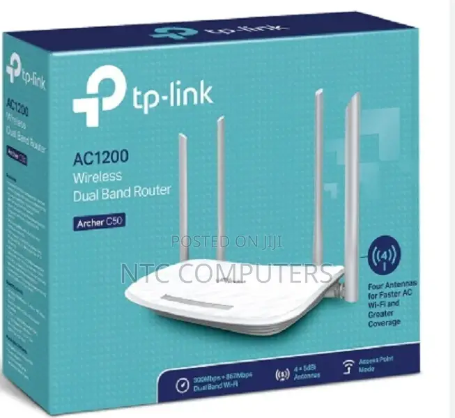 Tp-Link Archer C50 Ac1200 Dual-Band Wi-Fi Router
