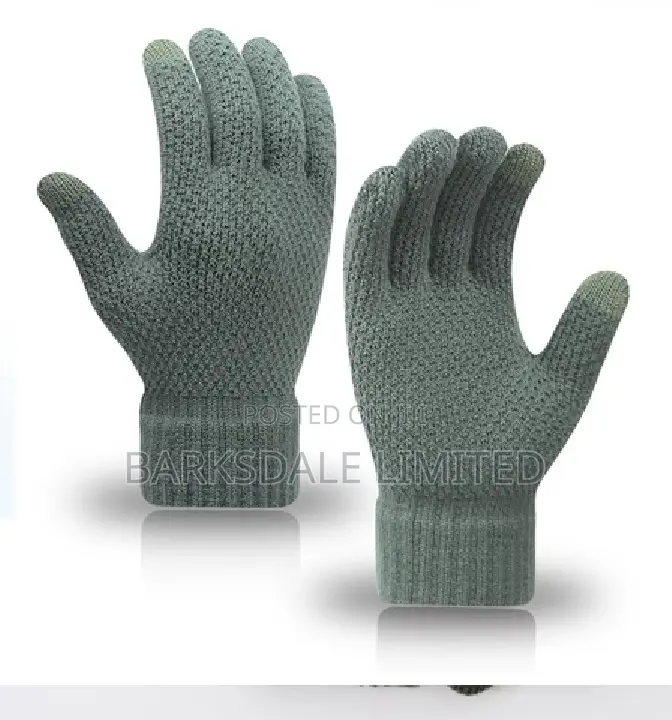 Touchscreen Mittens Gloves Winter Unisex Hand Cold Green