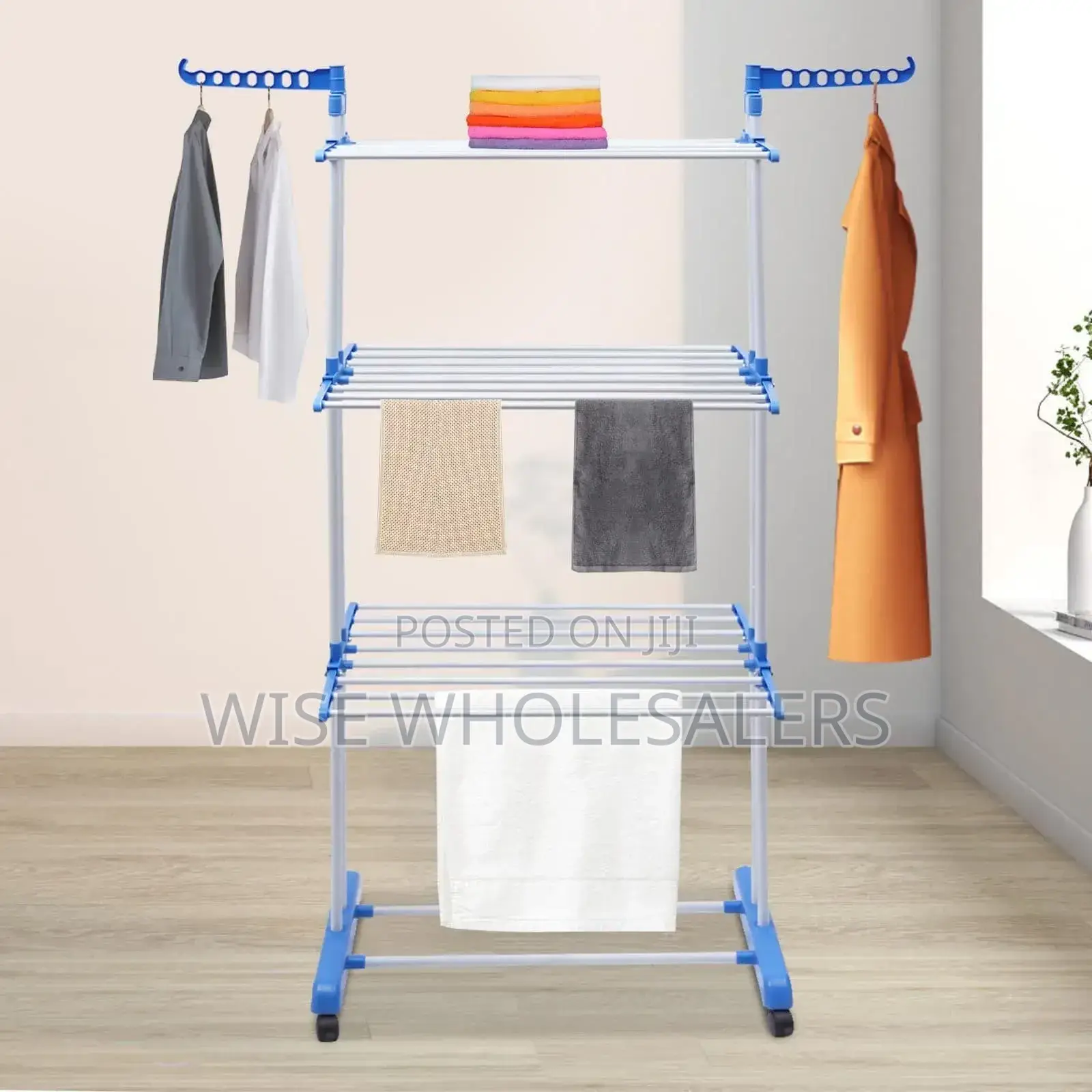 Three Layer Clothes Drying Rack Available.