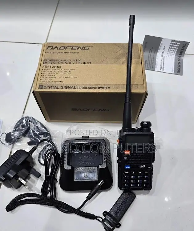 Baofeng Uv-5r Dual Band Two-Way Radio With Ear Piece