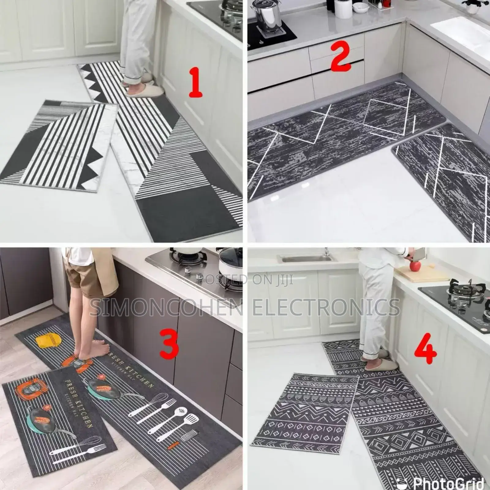 New Design 2pcs Kitchen Anti Slip Mats