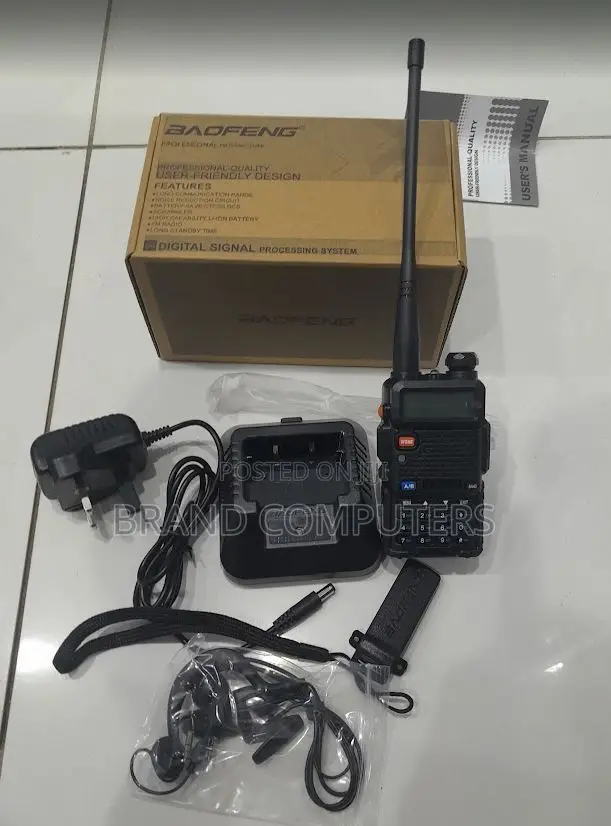 Baofeng Uv5r Walkie Talkie Tri-Band Two Way Uhf/VHF Ham