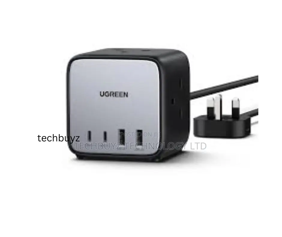 Ugreen Diginest Cube Power Strip 3ac Outlet+65w 2a2c Uk 1.8m