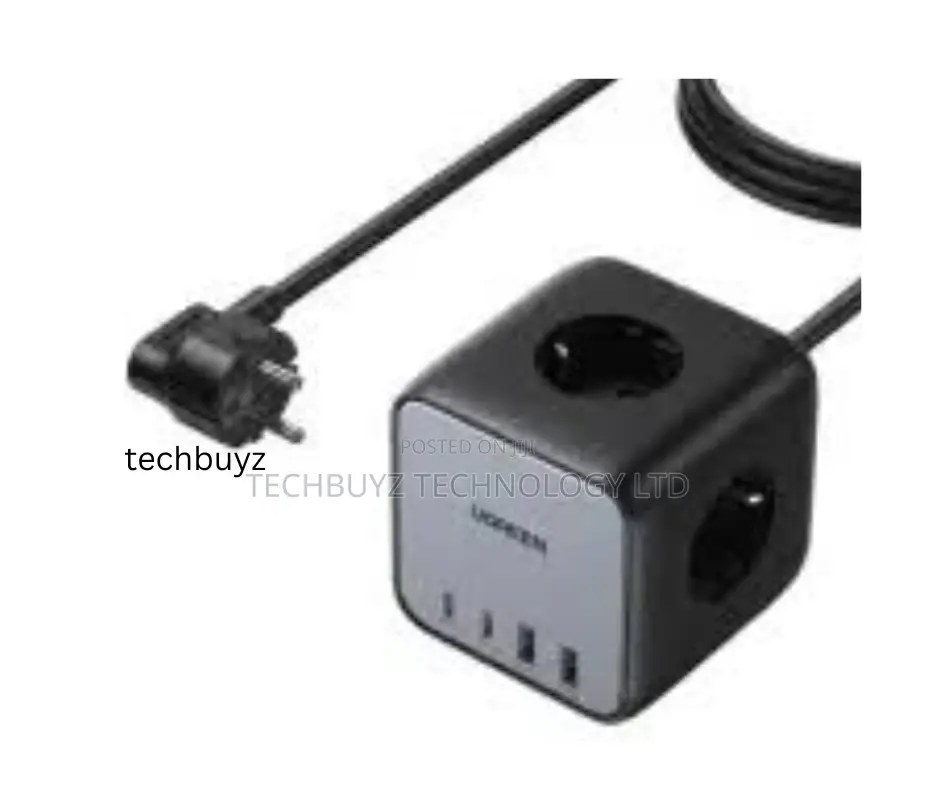 Ugreen Diginest Cube Power Strip 3ac Outlet+65w 2a2c Uk 1.8m