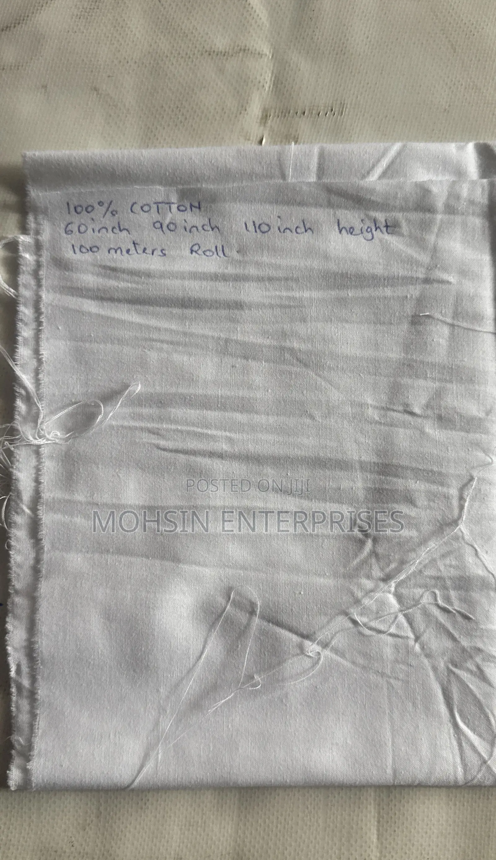 100% White Cotton Bedsheet to Supply Hospitals and Hotels