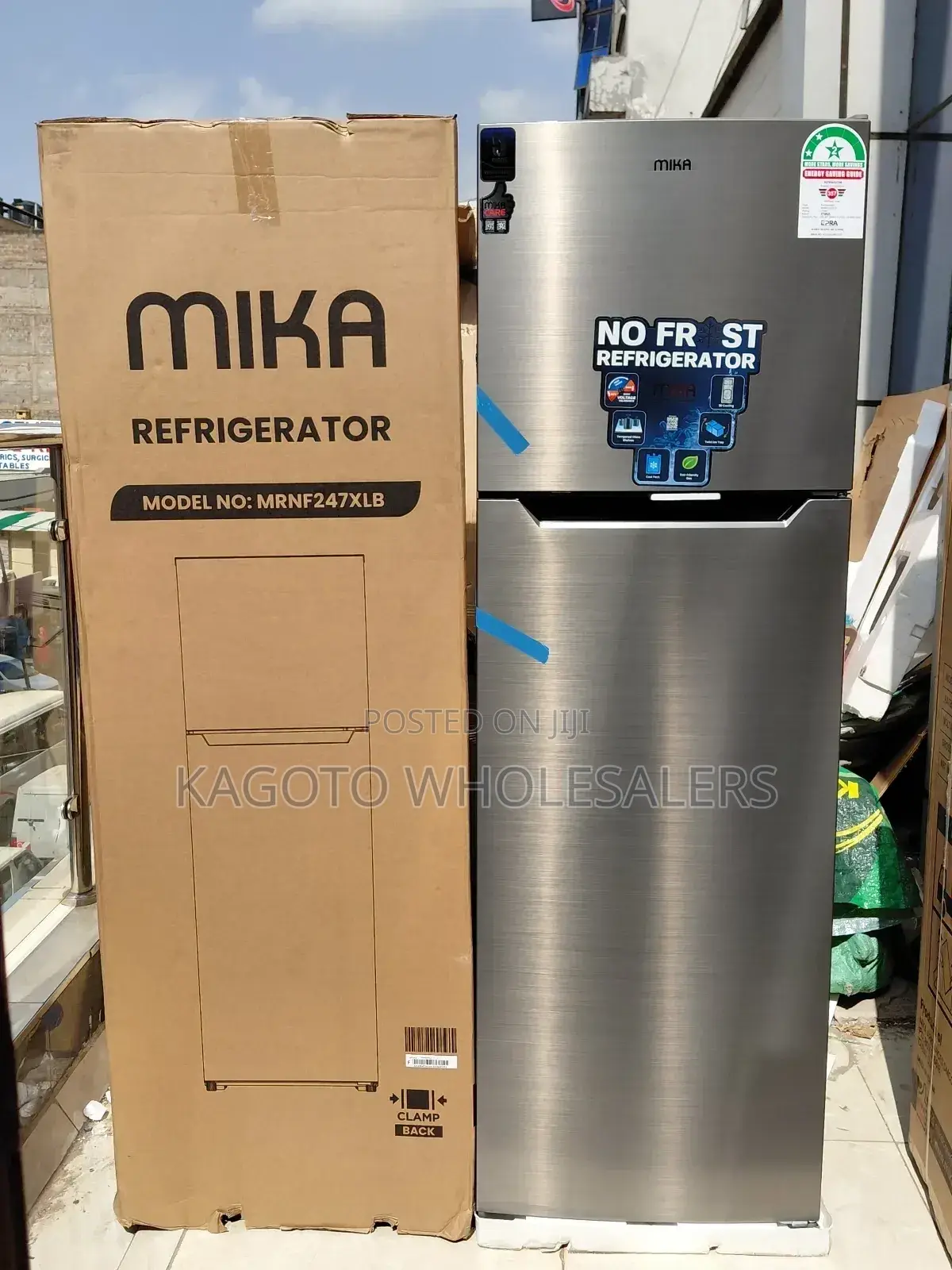 Mika 247litres Fridge 2 Door Top Mount Freezer No Frost