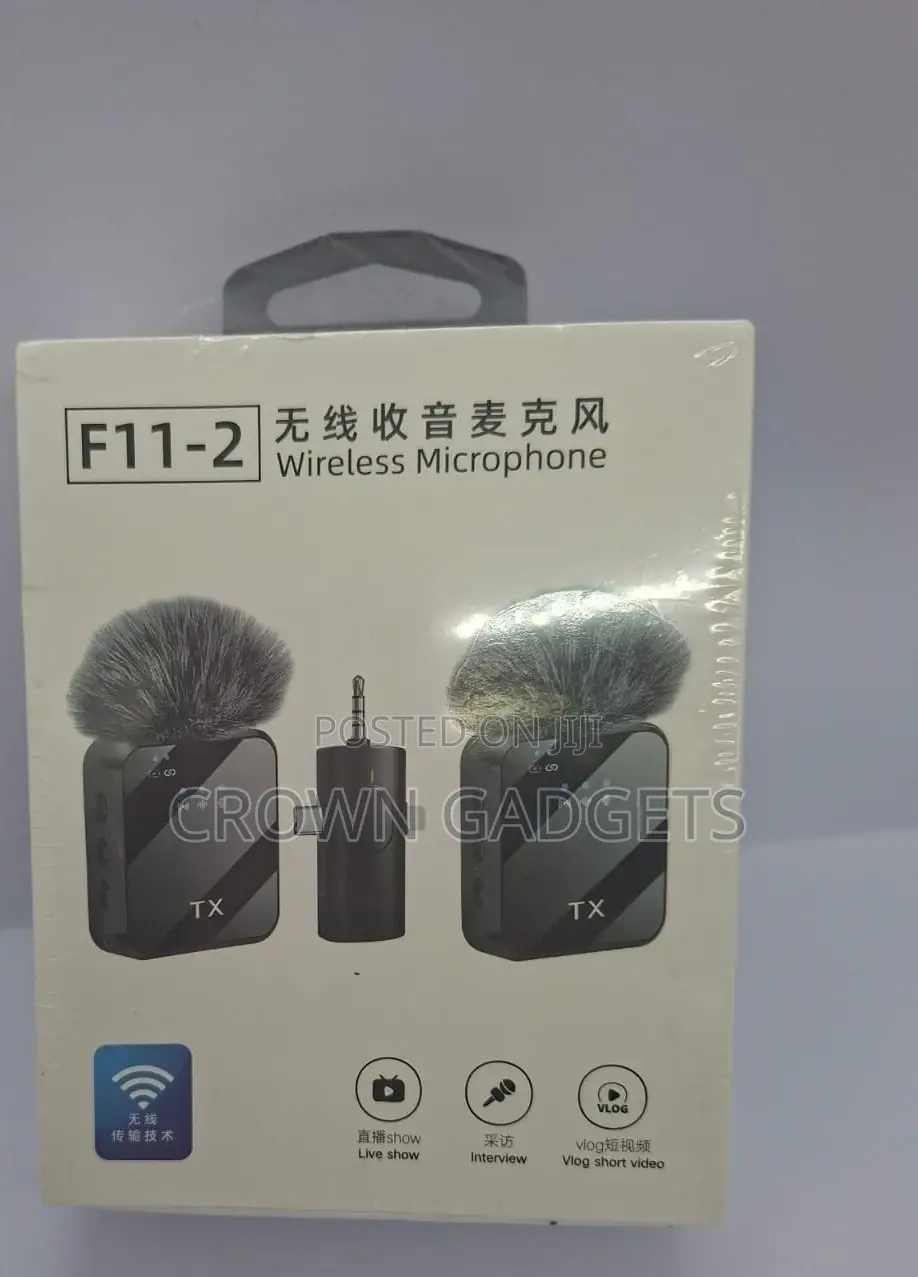F11-2 Wireless Mic – Compatible With Android, iPhone, Aux