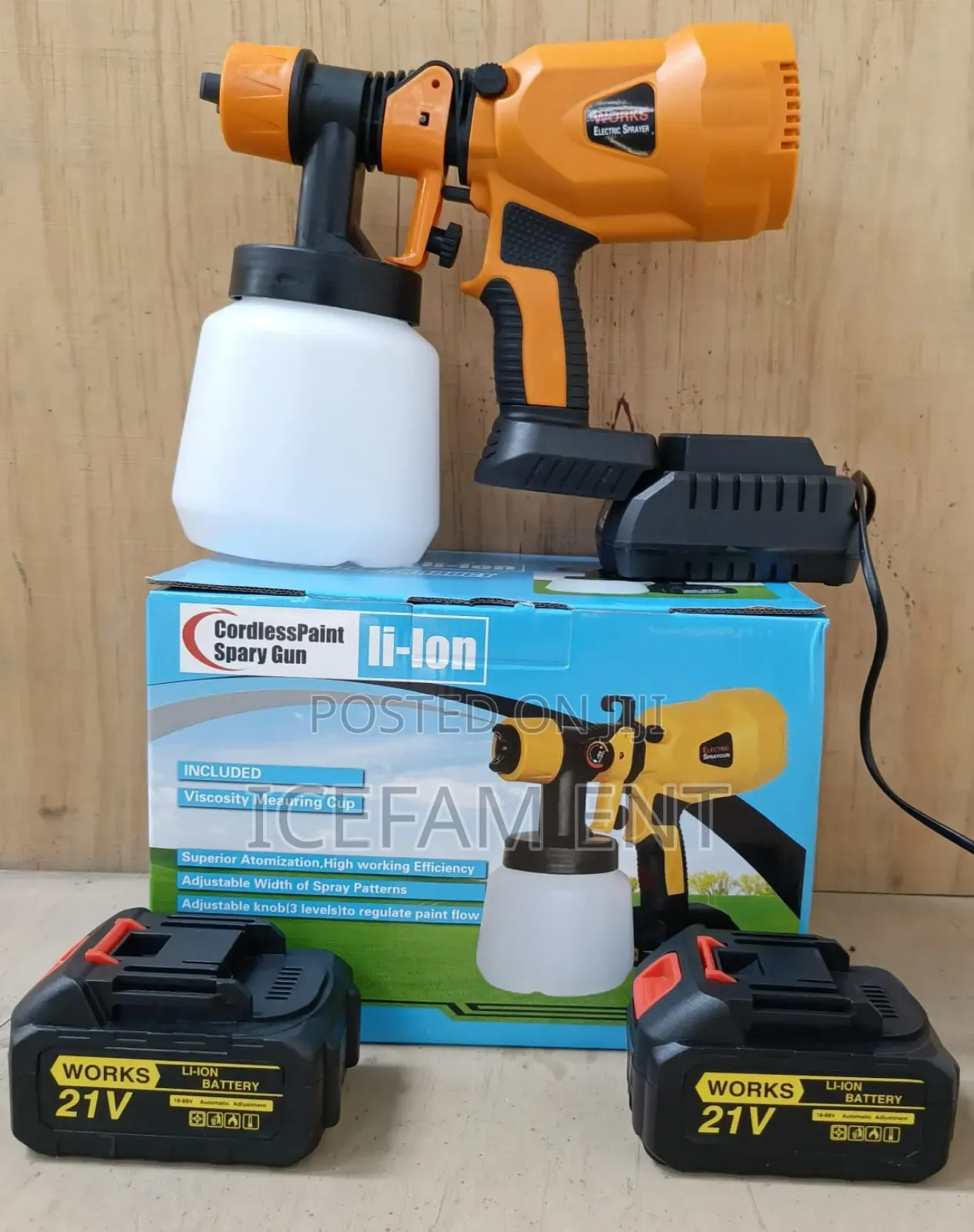 Dera Cordless Spray Gun 21v/Dera Spray Gun
