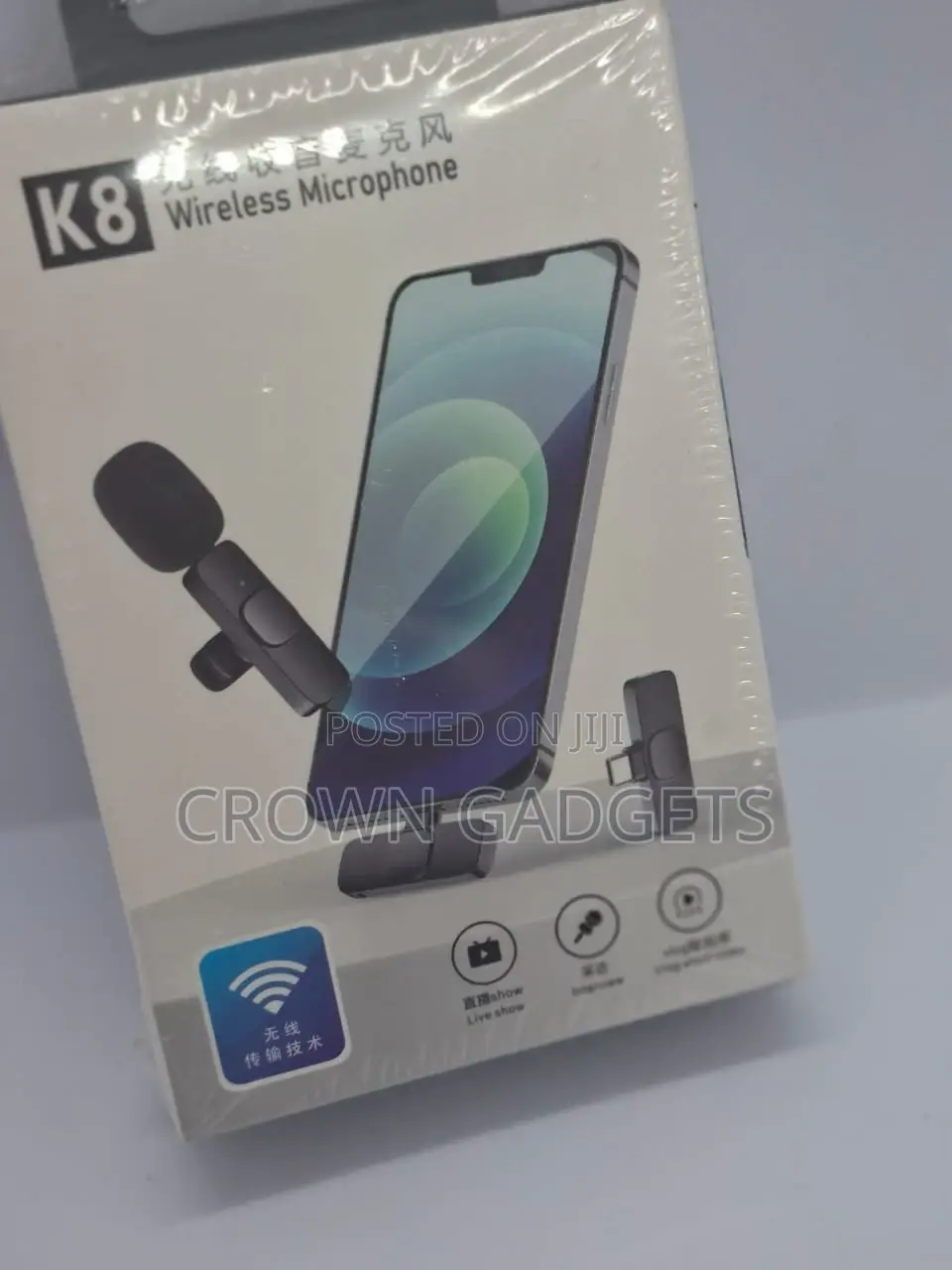  Wireless Microphone – Clip-on for iPhone Android