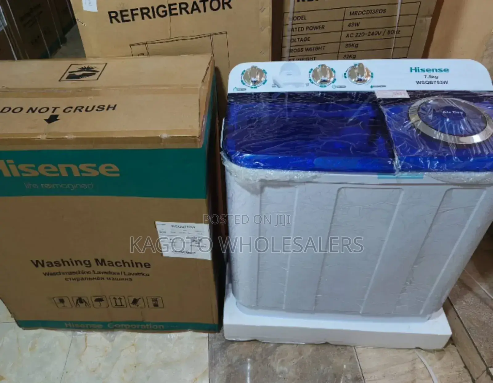 Hisense Washing Machine/ Twin Tub 7.5kgs