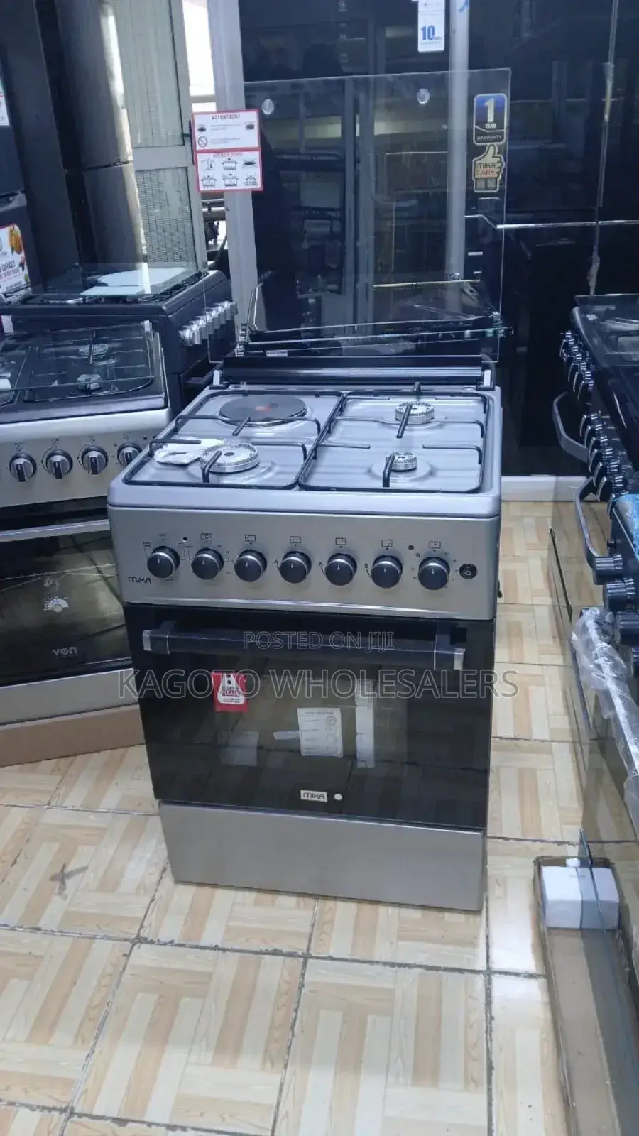Mika Standing Cooker, 58cm X 6
58cm, 3 Gas 1e Slem