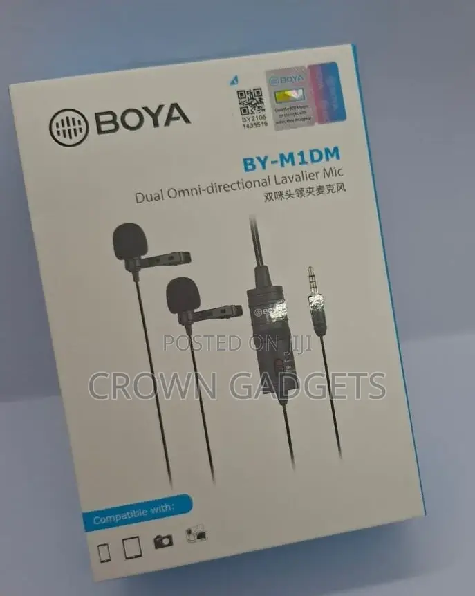 By-M1dm Lavalier Microphone – Dual Setup for Interviews