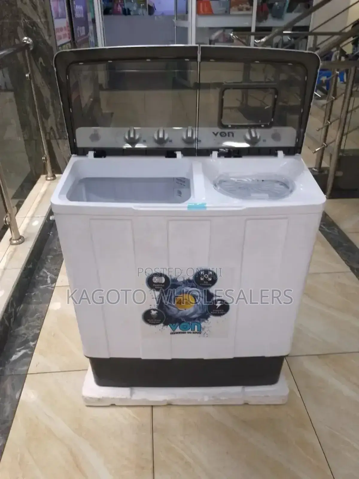 White Semi Automatic 10 KGS Machine - Von