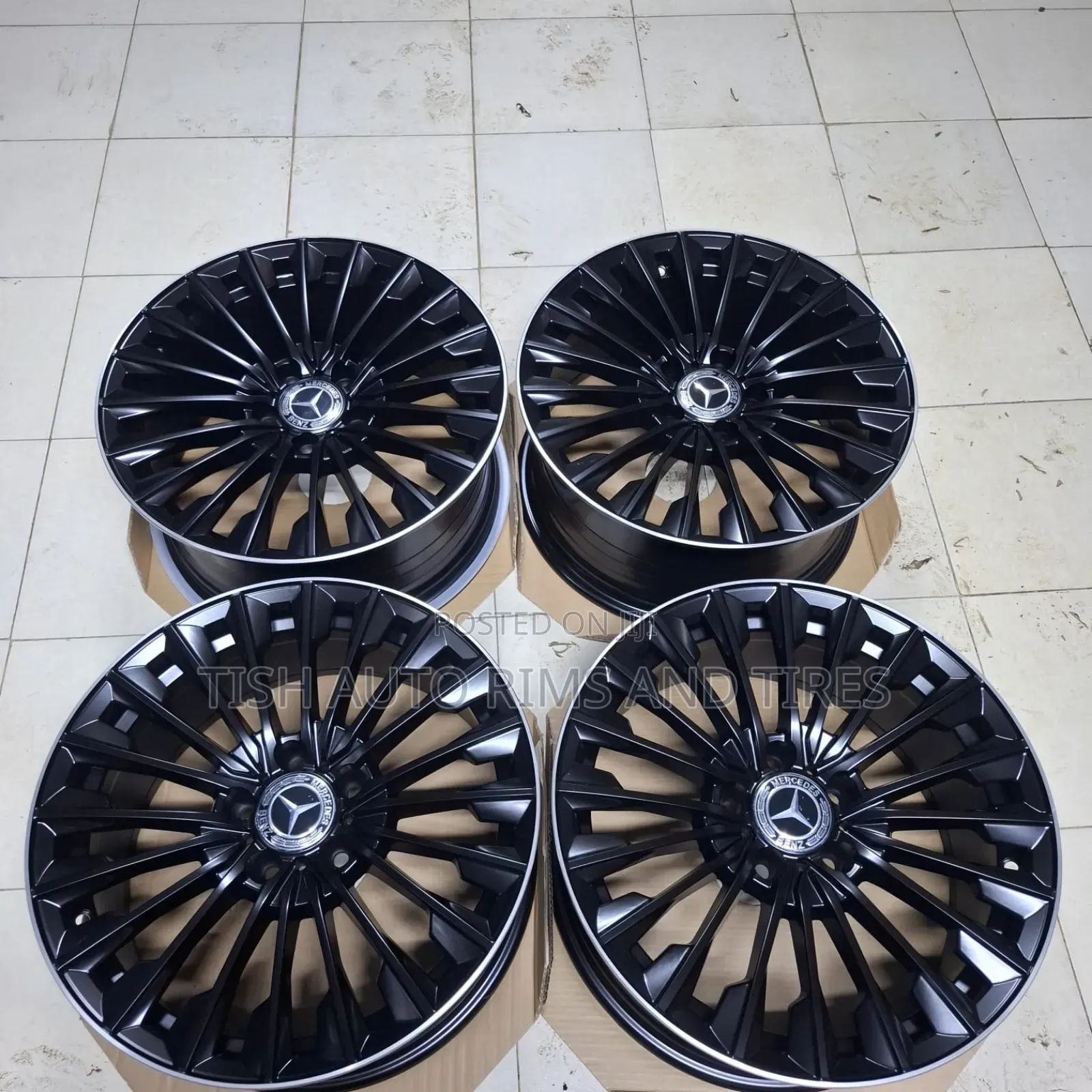 Black Mercedes Benz 17 Inch Rims Set