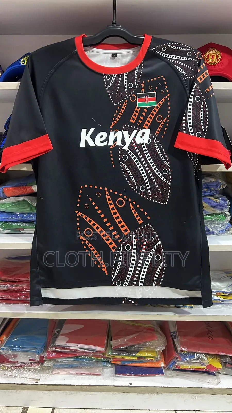 Rugby Kenya Jerseys( Red and Black)