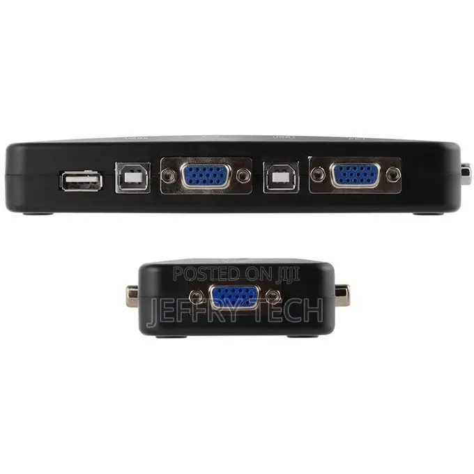 4 Port KVM Switch Box Vga Switch (Monitor/Keyboard/Mouse Con