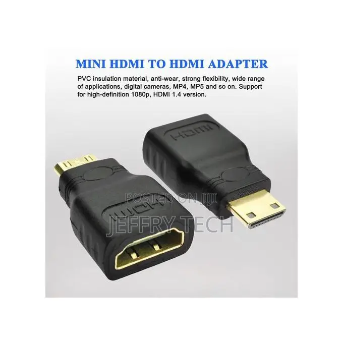 Mini Hdmi to Hdmi Female Connector Converter Adapter Camera
