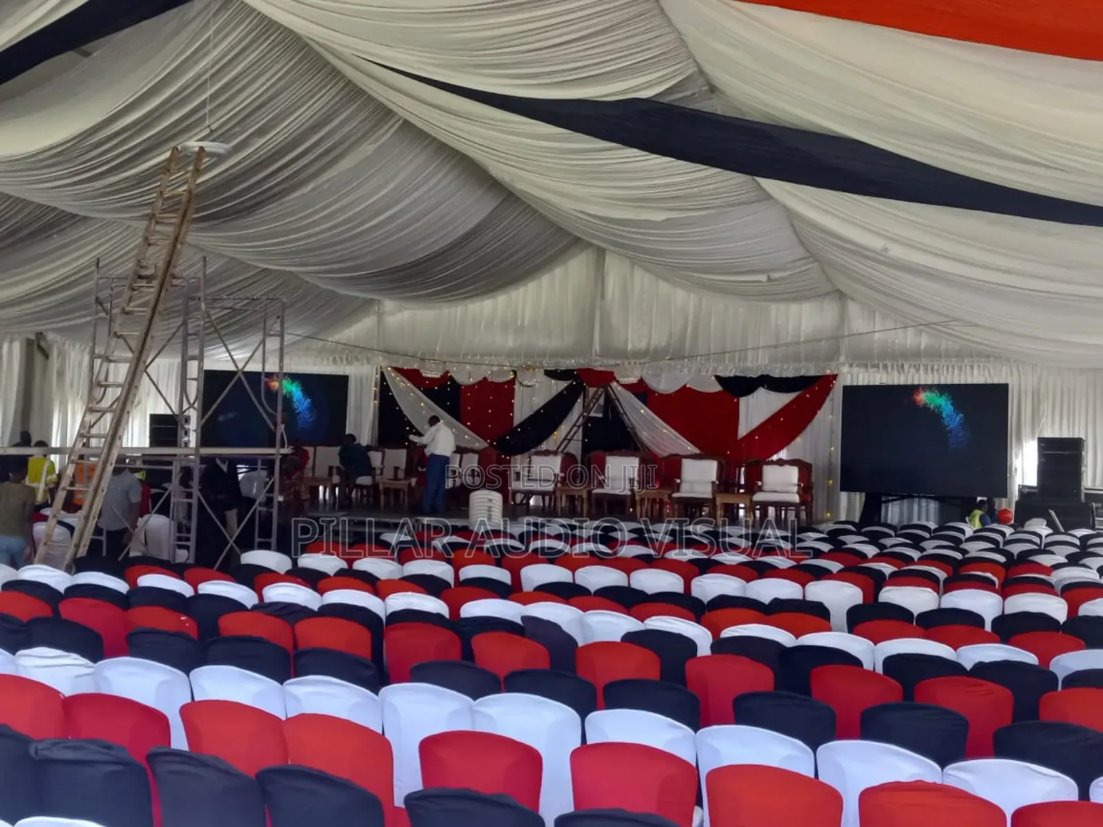 We Do Set Up for Tents Tables Seat/Chairs on Time