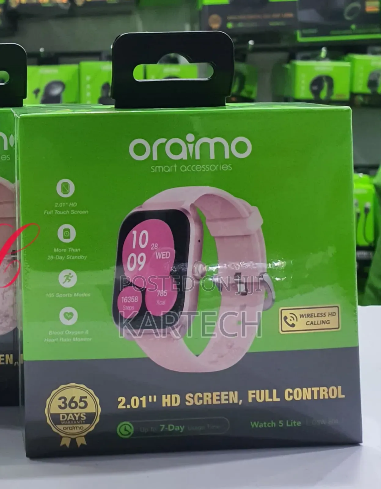 Oraimo Watch 5 Lite Osw-804 Rose Gold Pink Smart Watch
