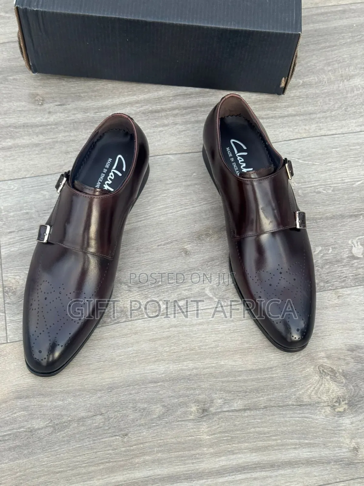 Leather Clarks Official Shoes For Men
