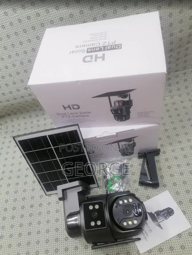 Rotating Dual Lens Ubox 4g Camera With Siren Hd
