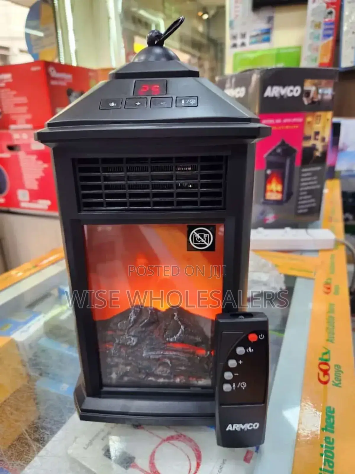 *Armco Fireplace Heater.