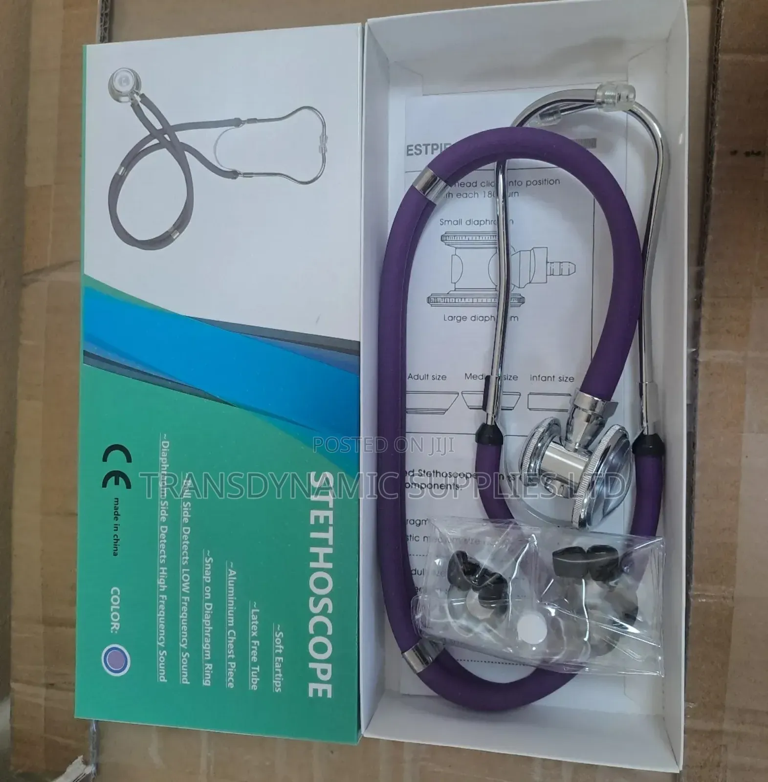 Stethoscope Dual Tube Purple