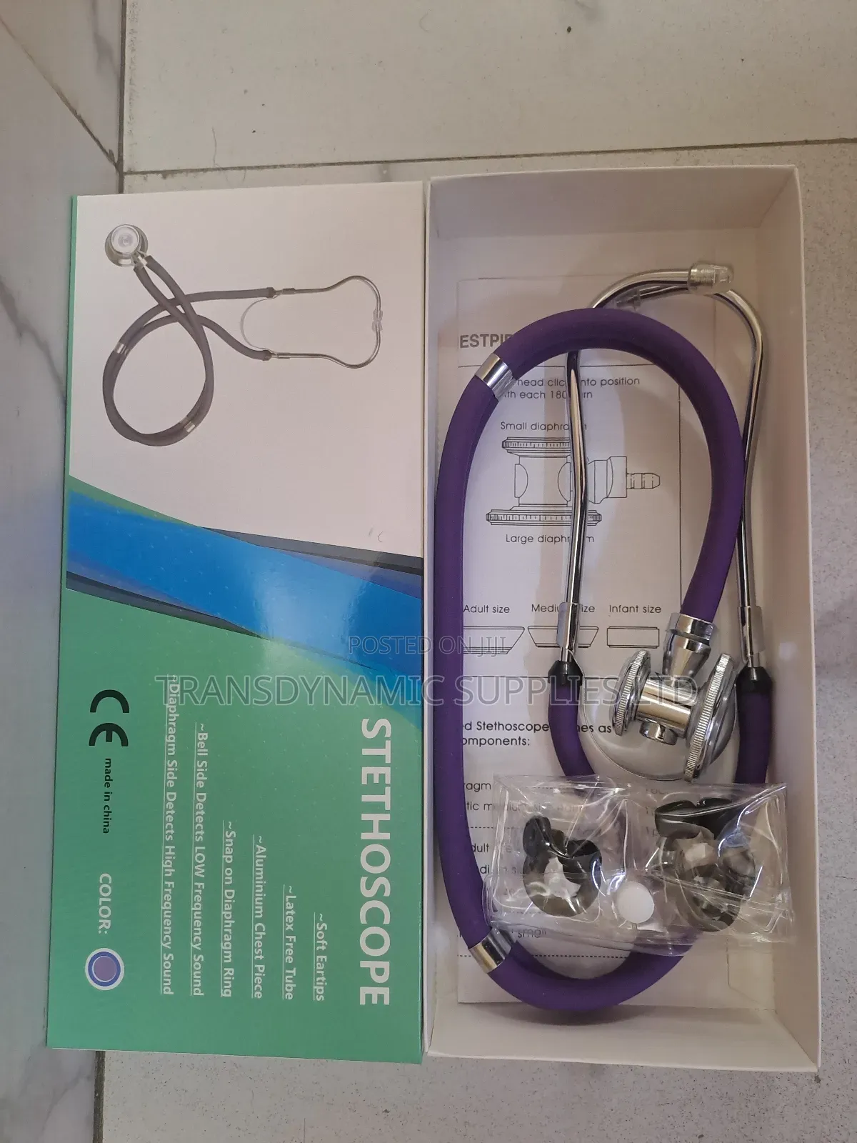 Purple Dual Tube Stethoscope