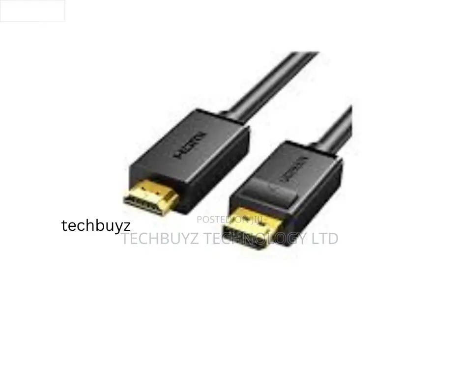 Ugreen Displayport Male to Hdmi Male Cable 2m (Black) -Dp101