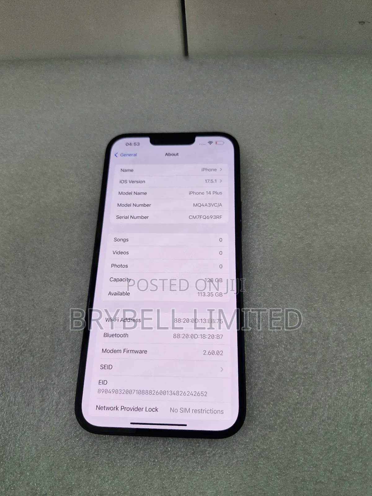 Apple iPhone 14 Plus 256 GB Black